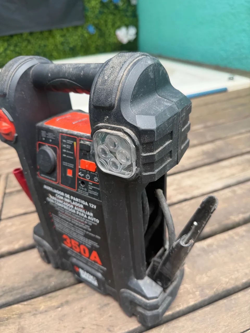 Auxiliador de partida, compressor, lanterna entrada USB  - Foto 4