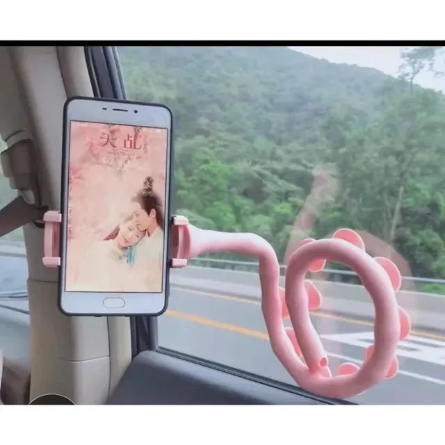 Suporte Porta Celular com Ventosa Estilo Flexível Centopeia - NOVO - Foto 2