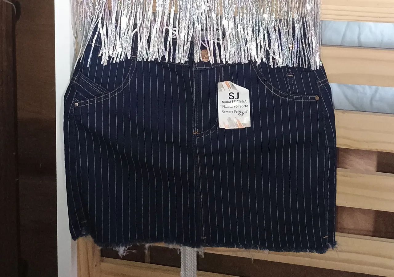Saia Jeans Listras  - Foto 2