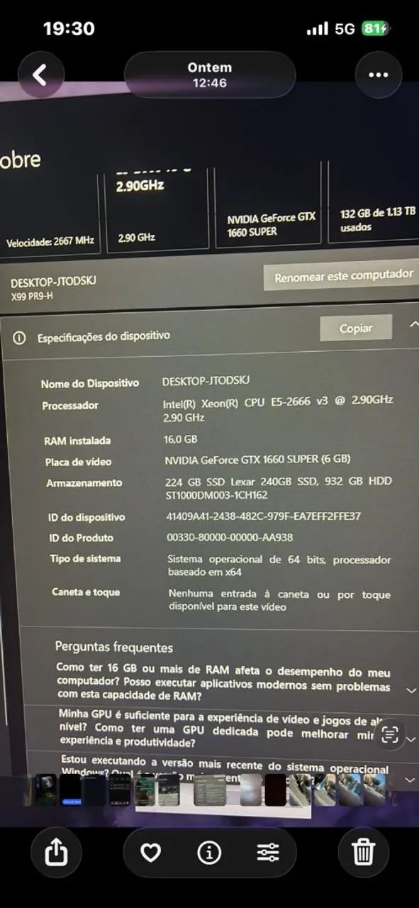 Pc gamer completo com periféricos  - Foto 3