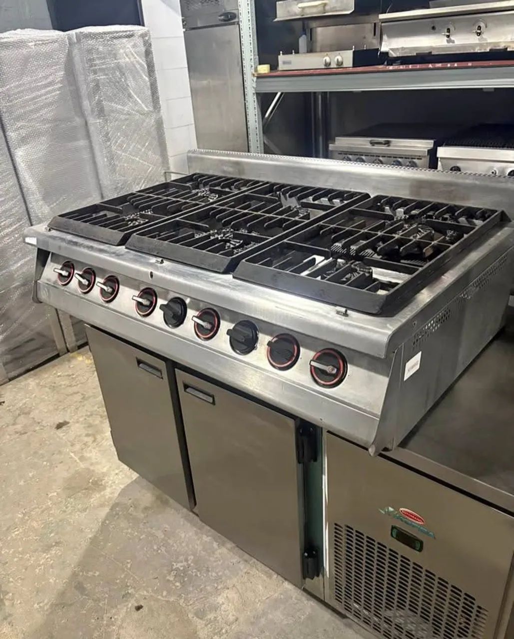 Fogão industrial de inox 