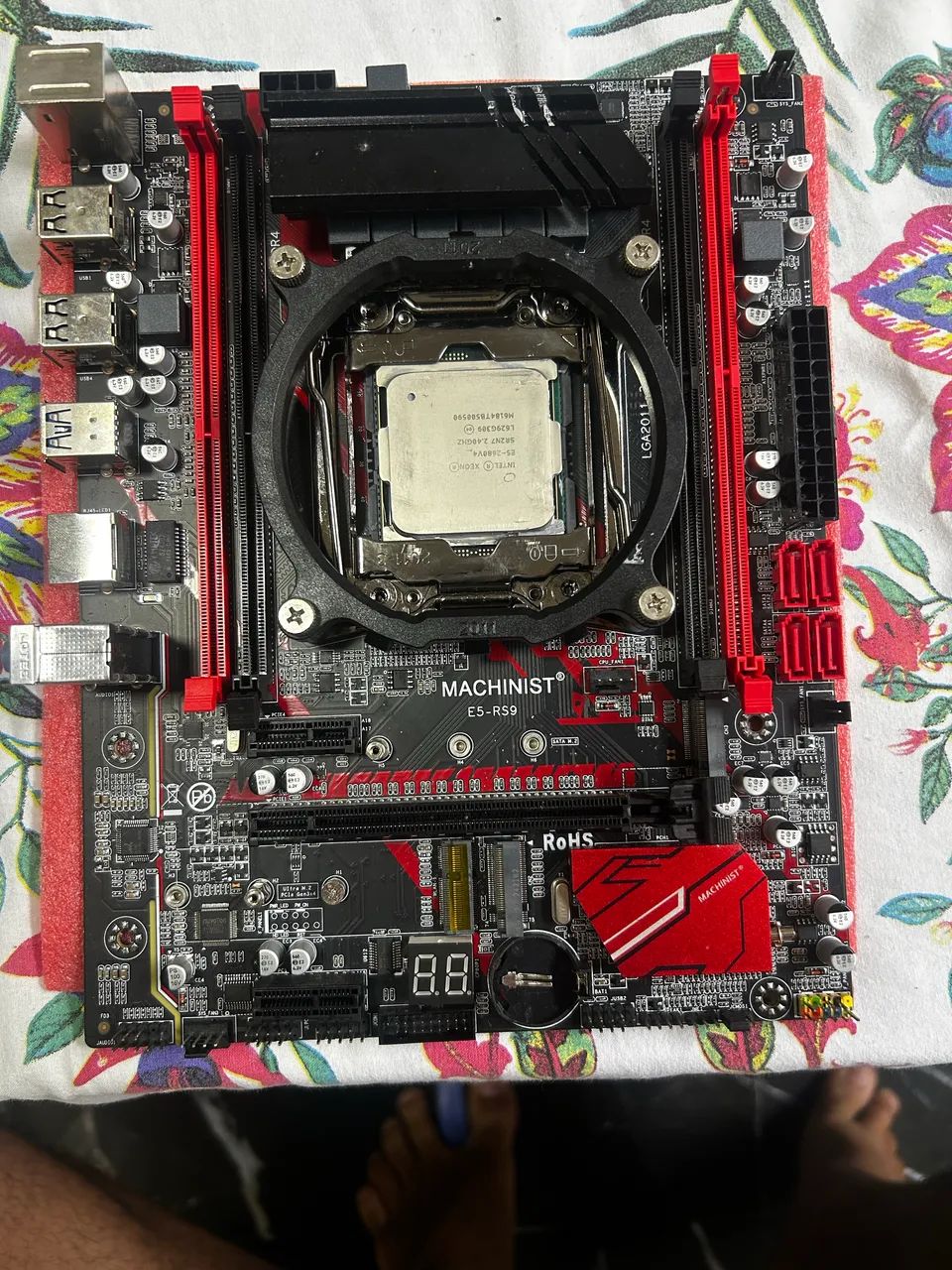 Placa mãe x99 rs9 + 2680v4