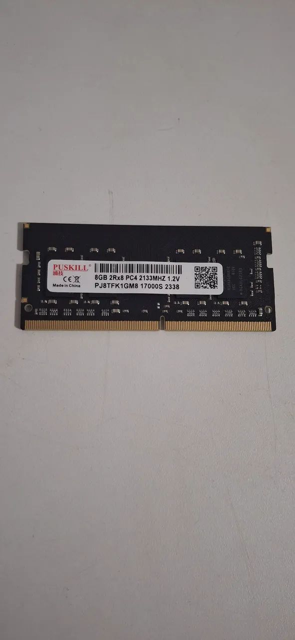Memória RAM 8 GB 2.133Mhz DDR4 Notebook