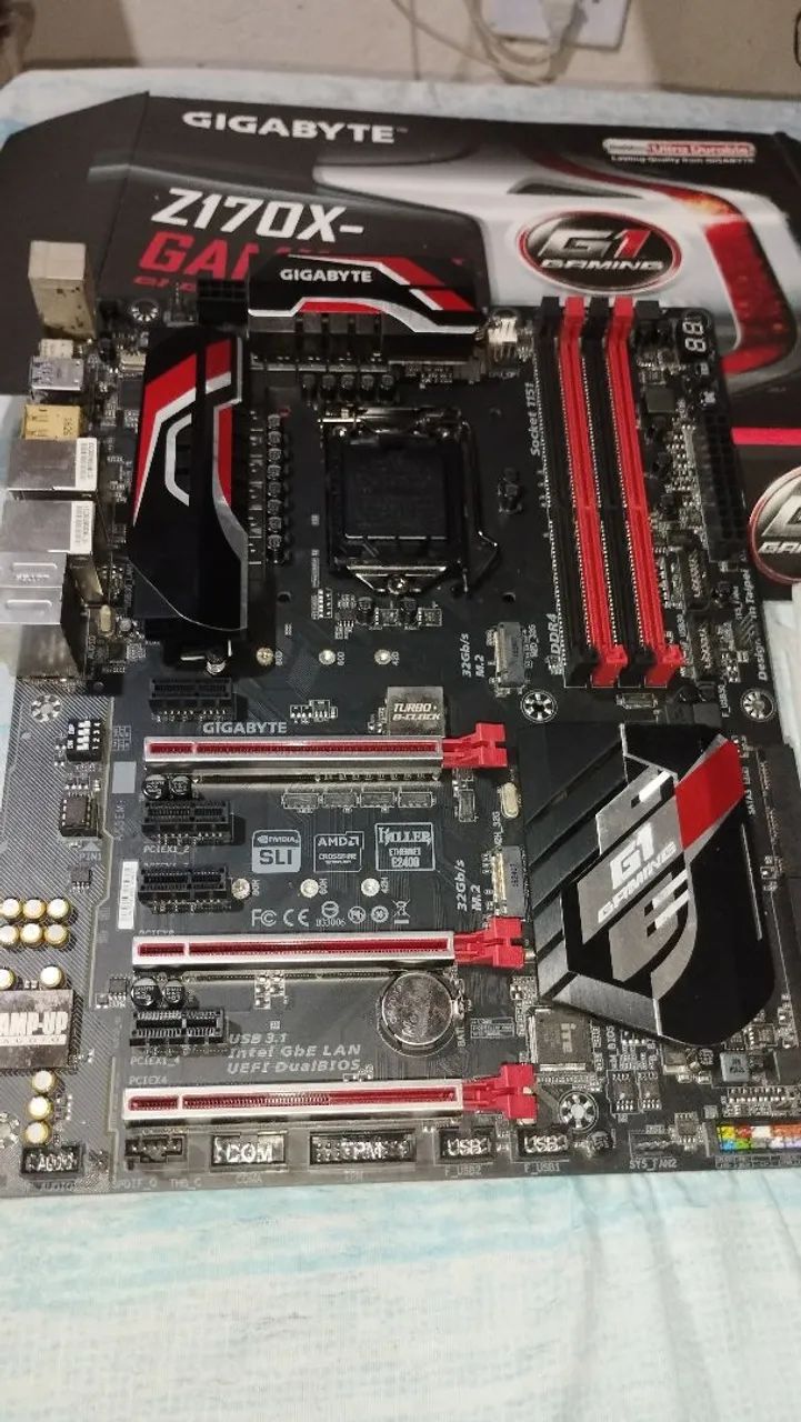 Placa-Mãe Gigabyte GA-Z170X-Gaming 5 - Completa na Caixa (Impecável) - Foto 2
