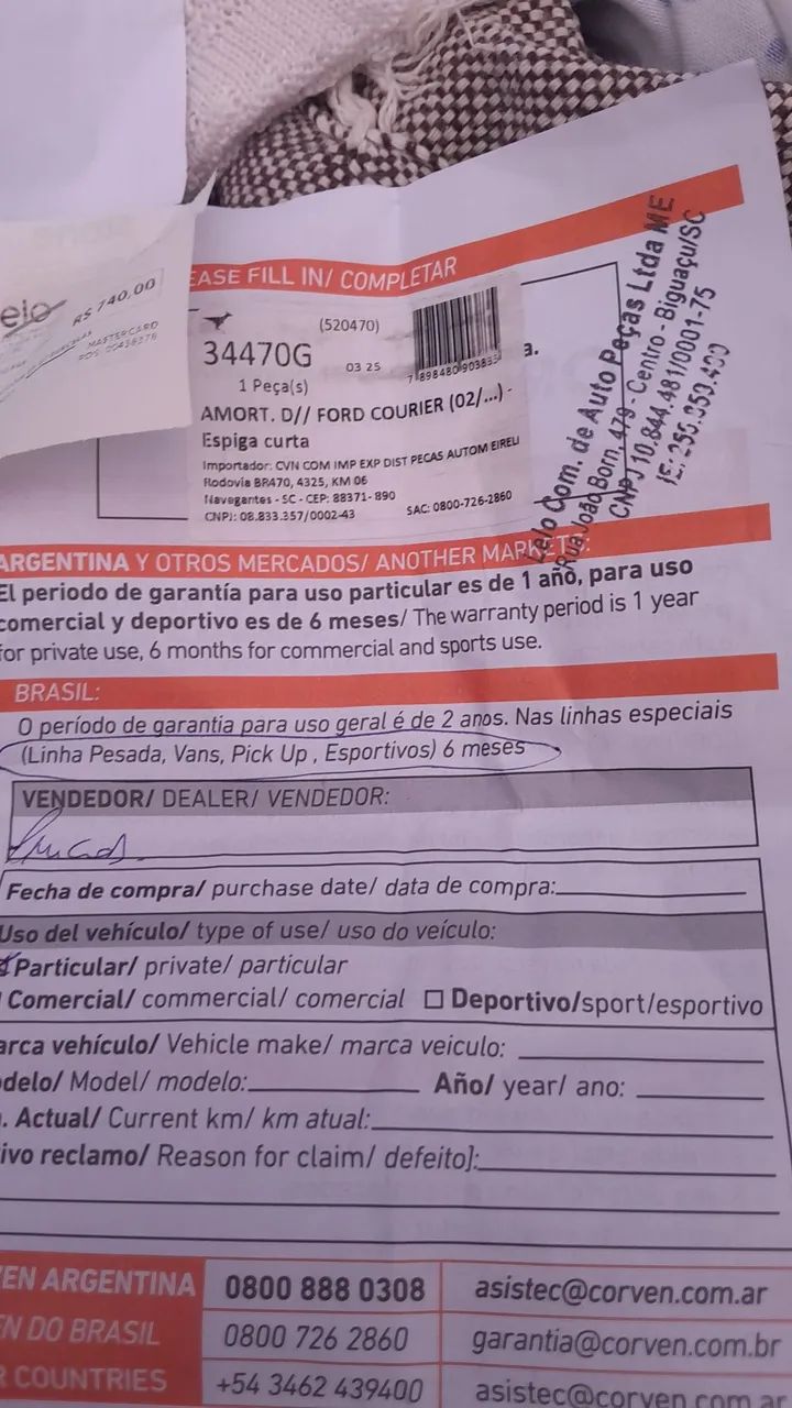 Amortecedor da corrie - Foto 5