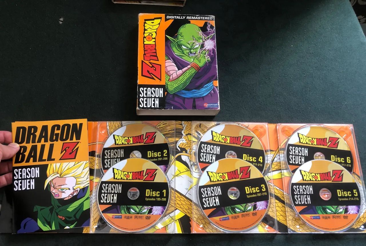 Lote Dvd Box Original Dragon Ball Z Majin Boo Season 7 e 8 - CDs