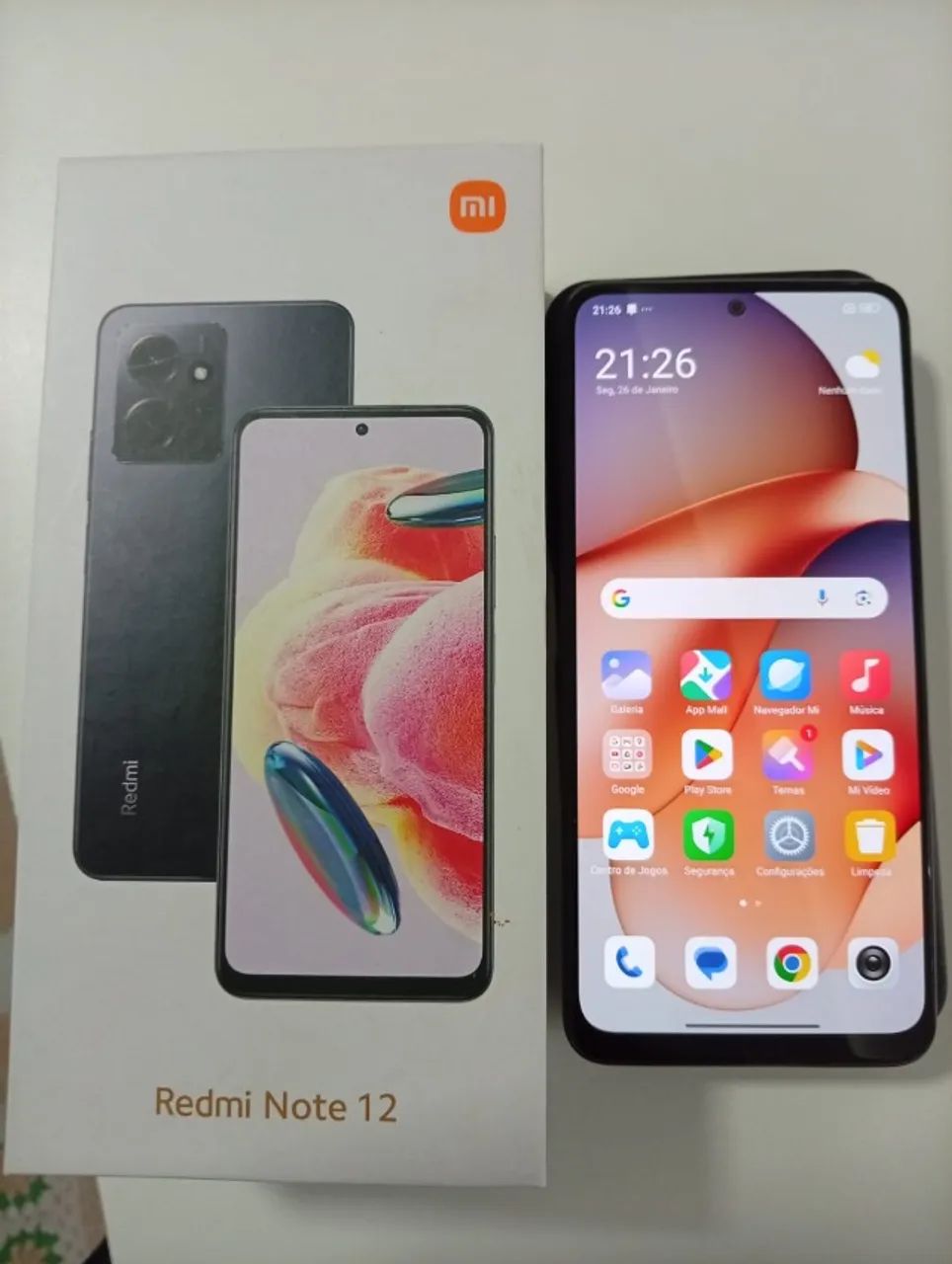 Vendo Redmi Note 12 Cinza - 128GB / 6GB RAM - Completo e Impecável! - Foto 3