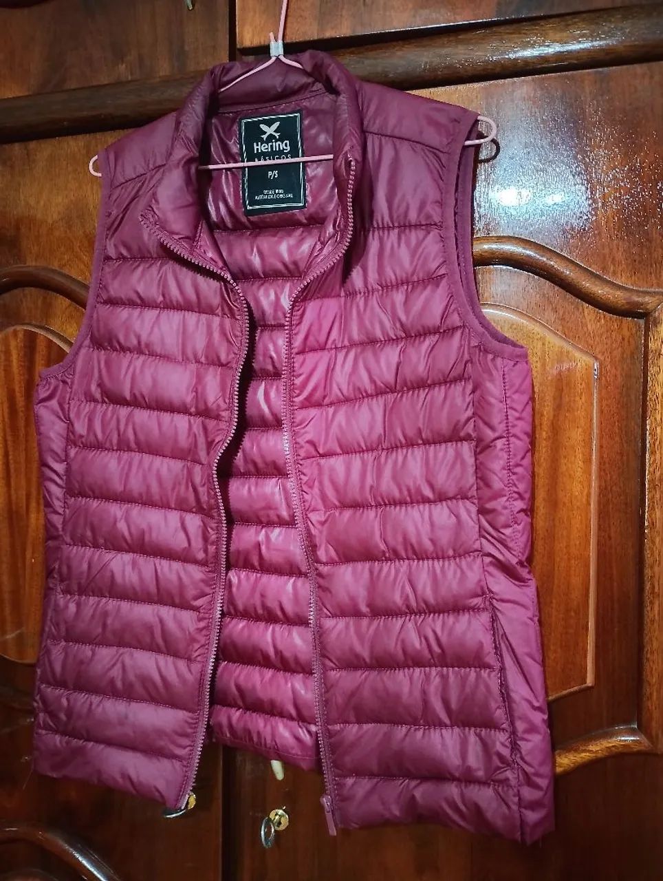 Colete marca Hering pequeno usado uma vez 