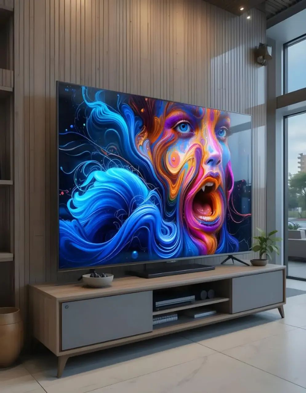 Smart TV Hisense 85 Polegadas QLED 4K Nova, Lacrada Somos Loja