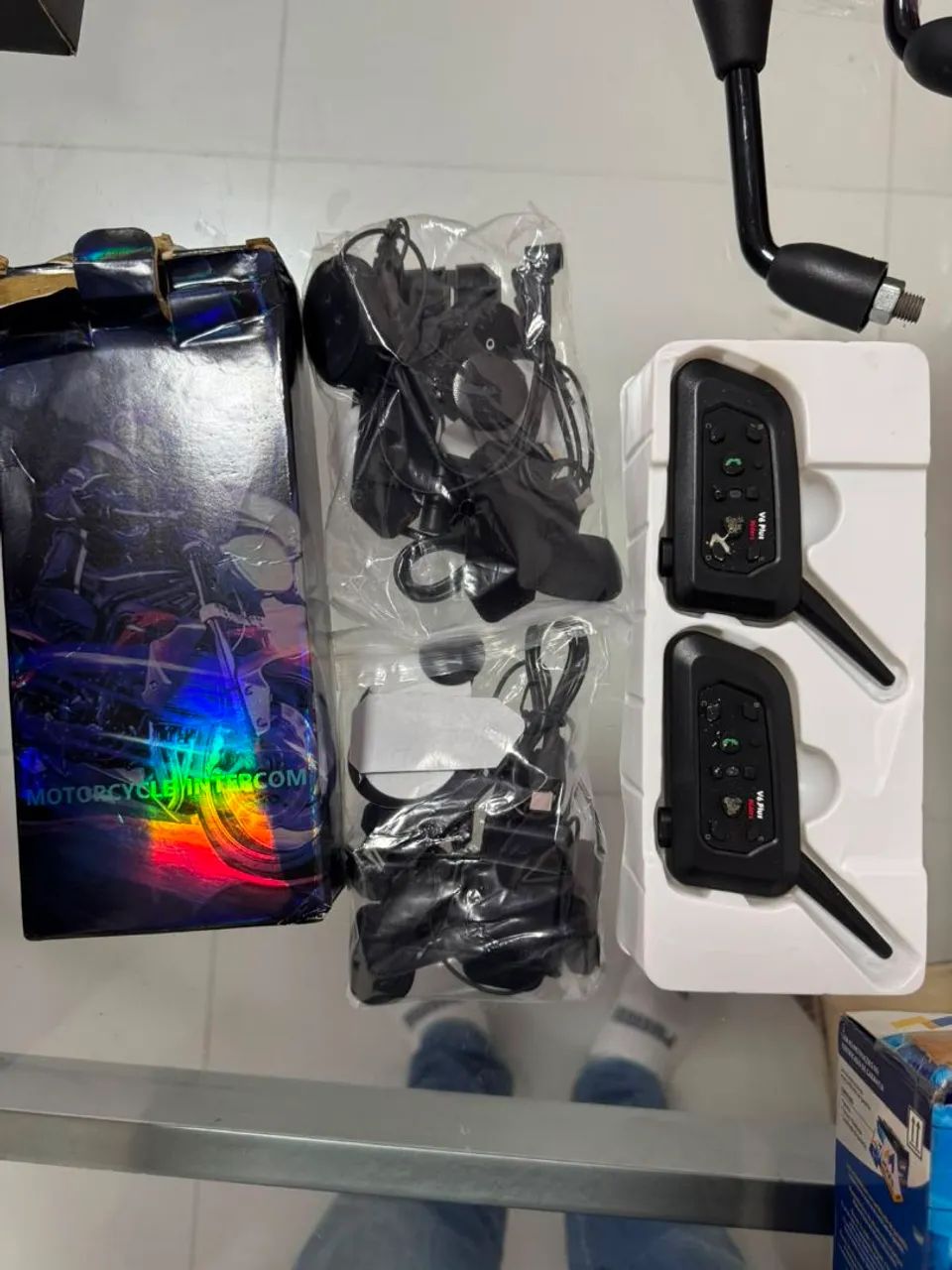 Intercomunicador para moto kit com 2 unidade 