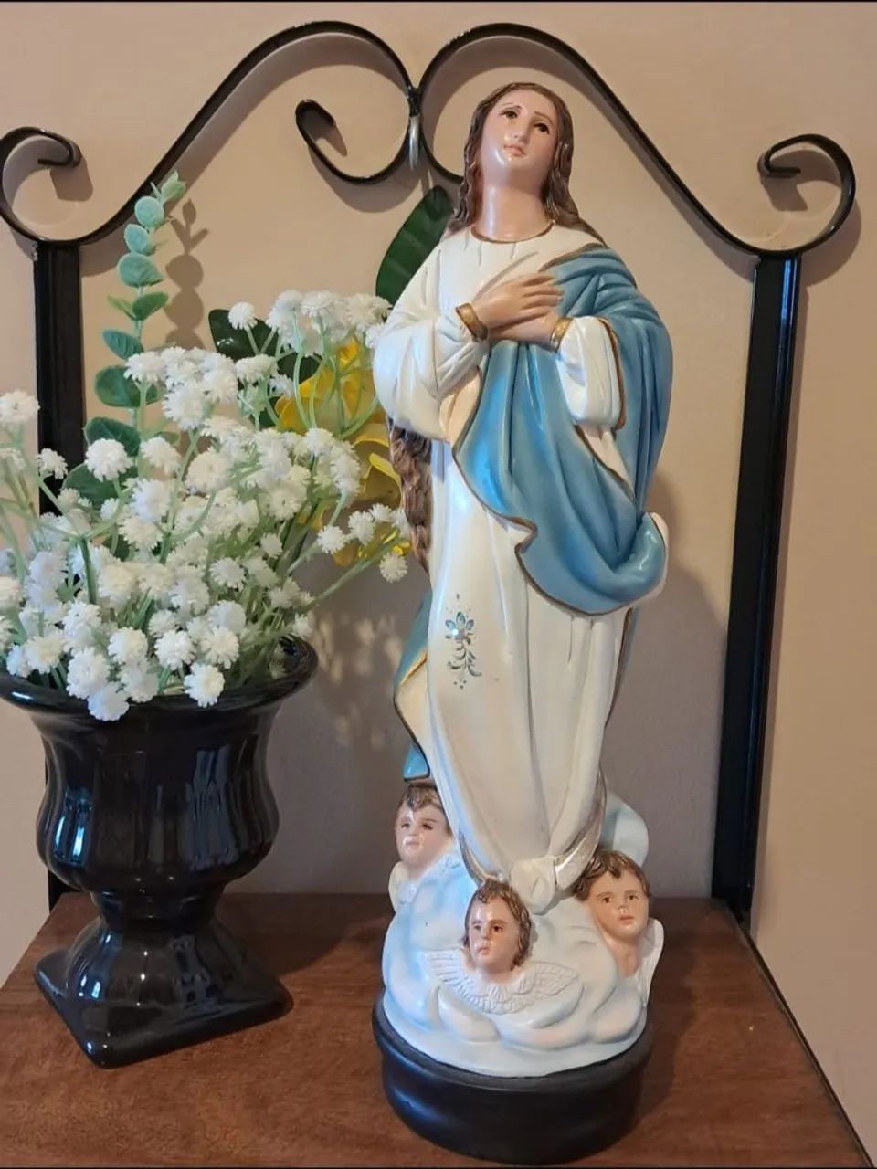 IMAGEM NOSSA SENHORA EM GESSO 