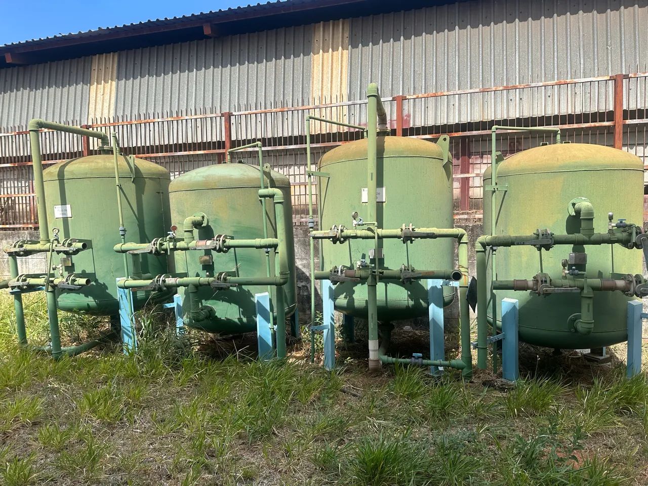 4 filtros tanque osmose reversa 2 areia 2 carvão tratamento água 26 m³/h - Foto 3