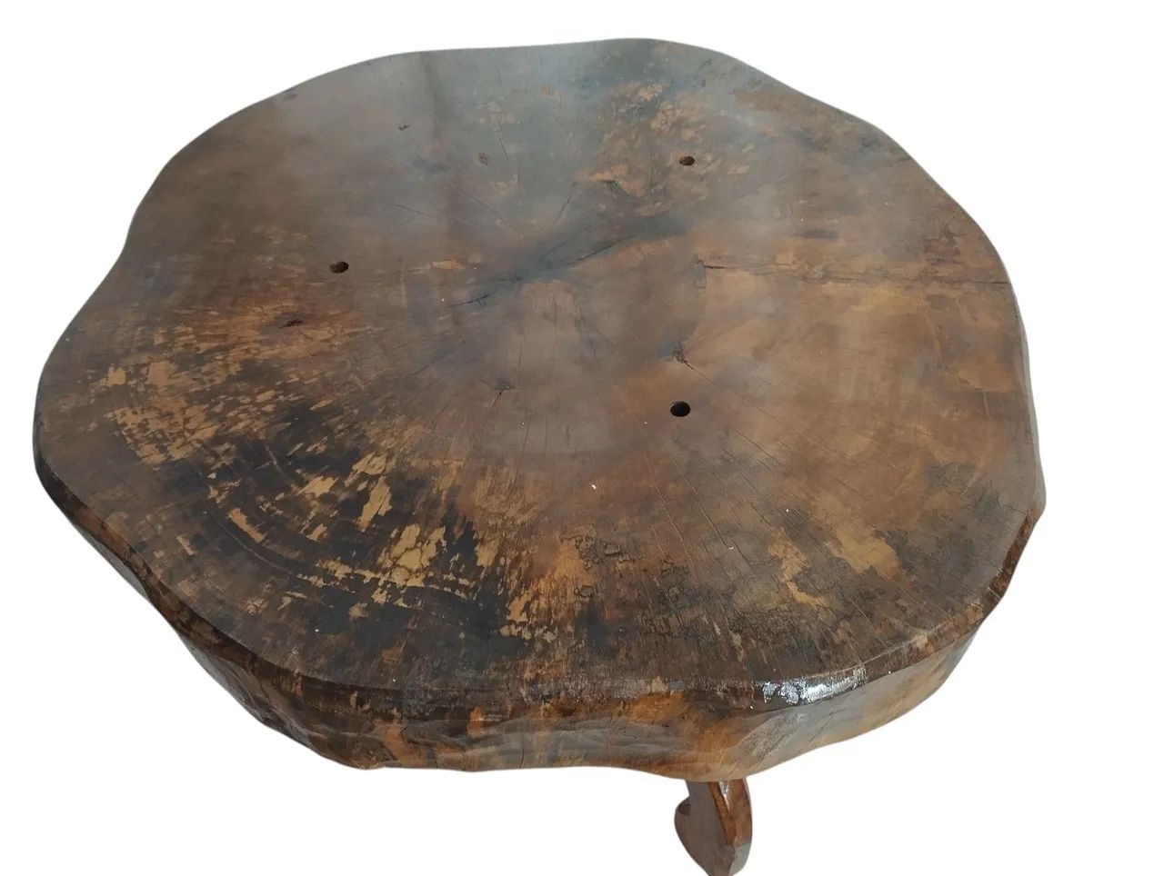 Mesa De madeira Maciça artesanal rústica - PEÇA ÚNICA 