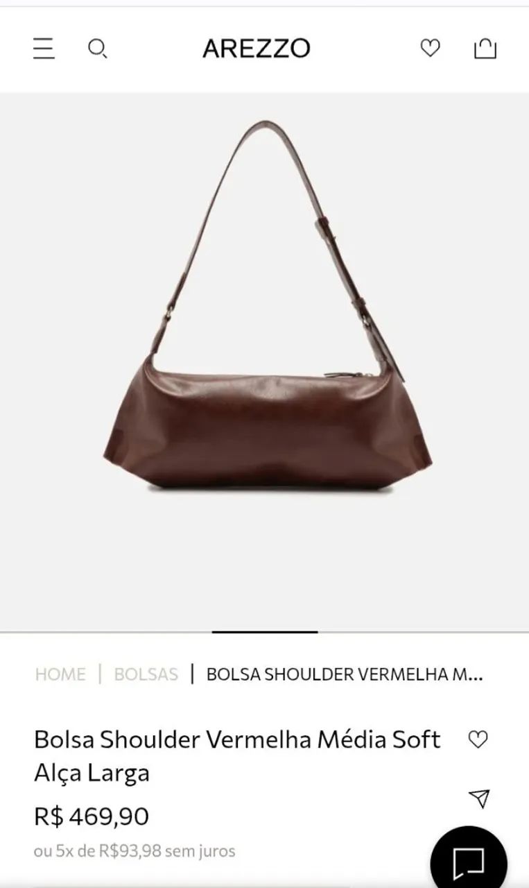 Bolsa média AREZZO com etiqueta  - Foto 3