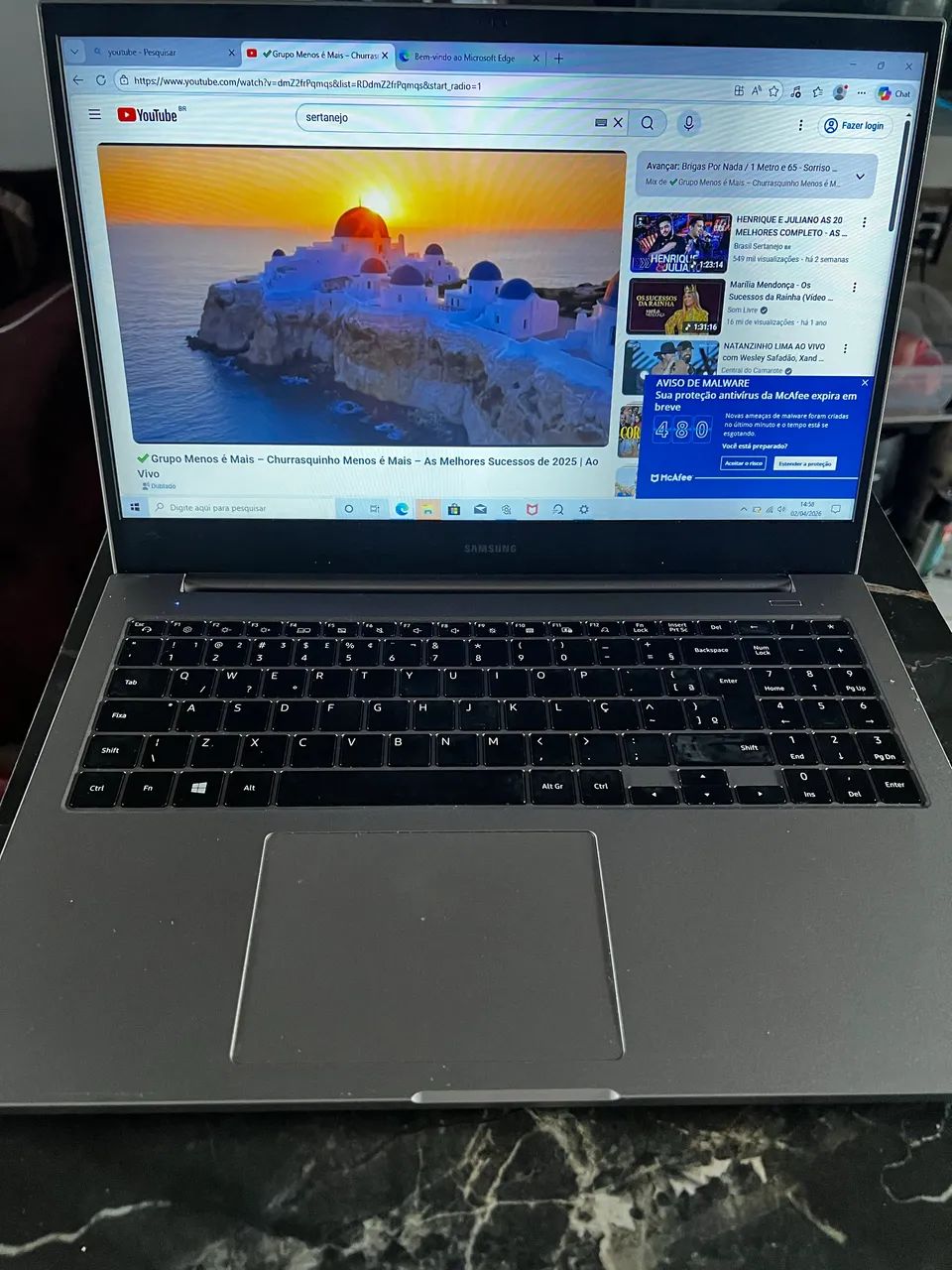 Notebook Samsung Book E20