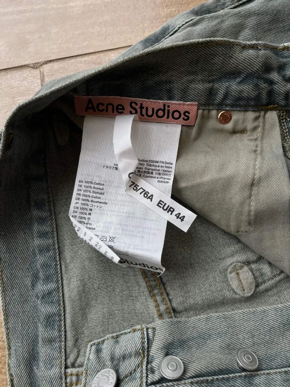 calça super baggy acne studios 2023m delta - Foto 4