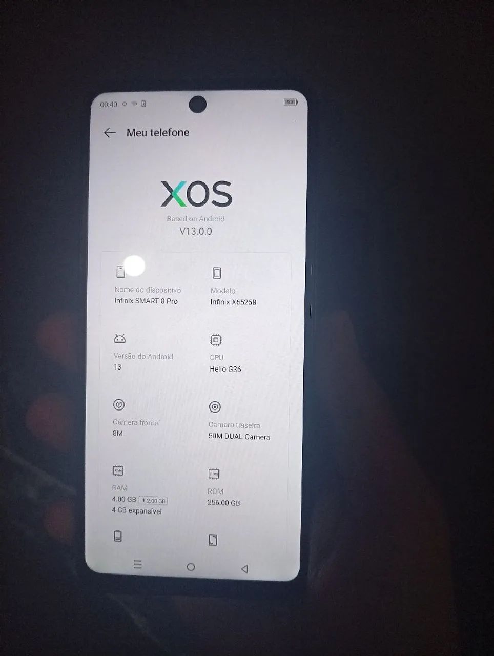 Celular 256GB Smart 8 Pro
