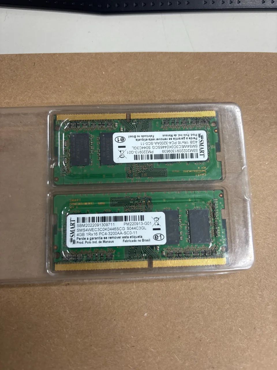 MEMÓRIAS RAM NOTEBOOK DDR4 3200MHz 2x4 - USADAS