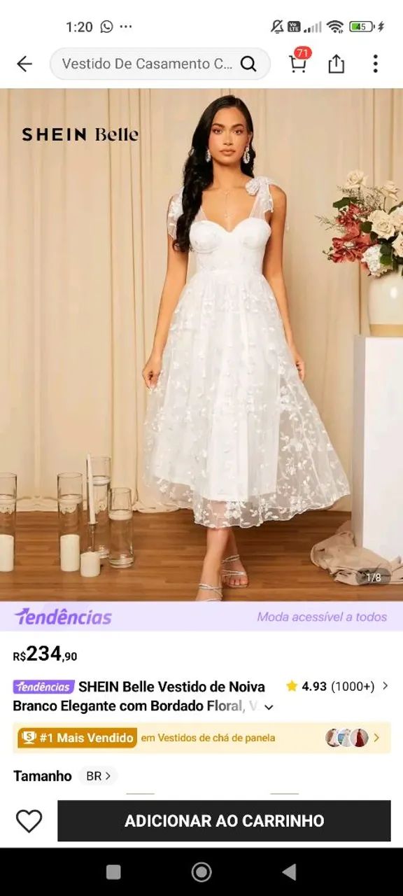 Vestido de noiva civil 