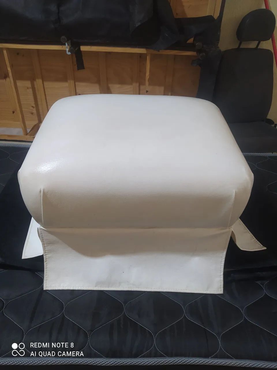 PUFF BRANCO (55X55) - Foto 3