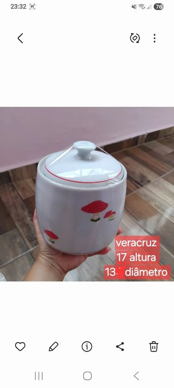 Pote porcelana veracruz 