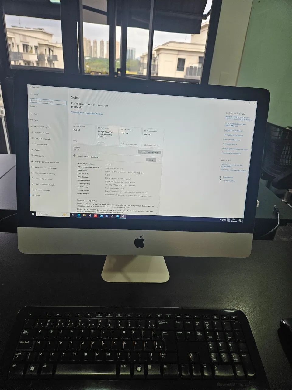 All in One iMac A1278 i5 SSD 16GB Memória  - Foto 2