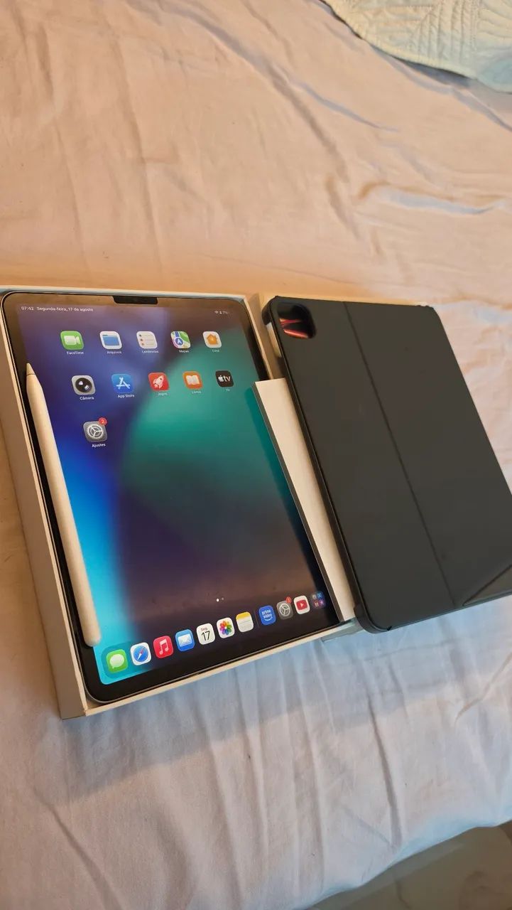 Ipad pro m2 256gb c/ Apple Pencil original - Celulares e