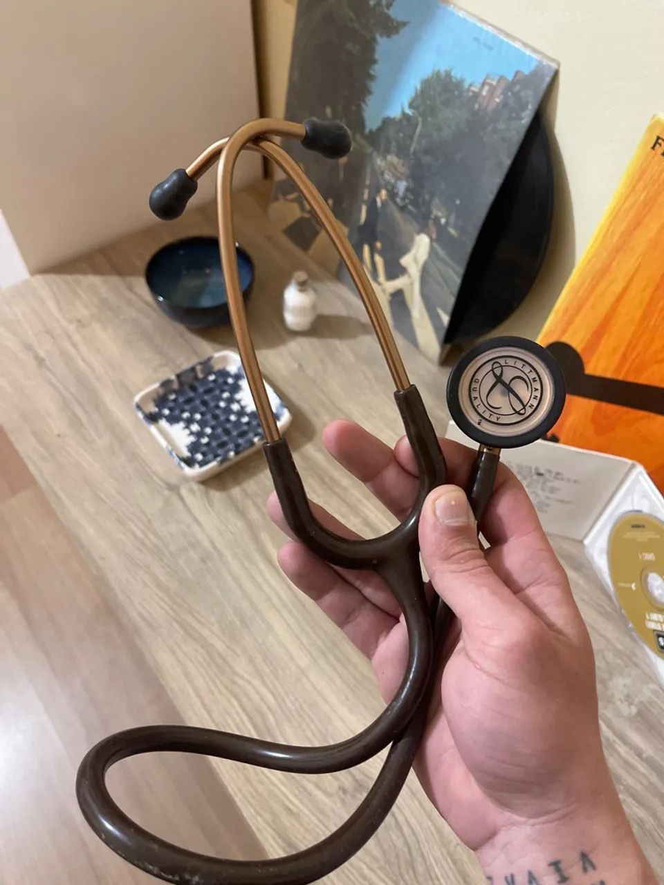 Estetoscópio littman classic 3 chocolate cobre  - Foto 3