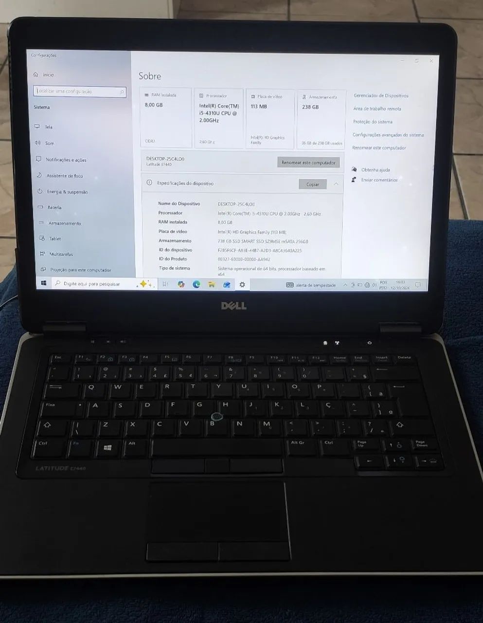 Notebook Dell Latitude E7440