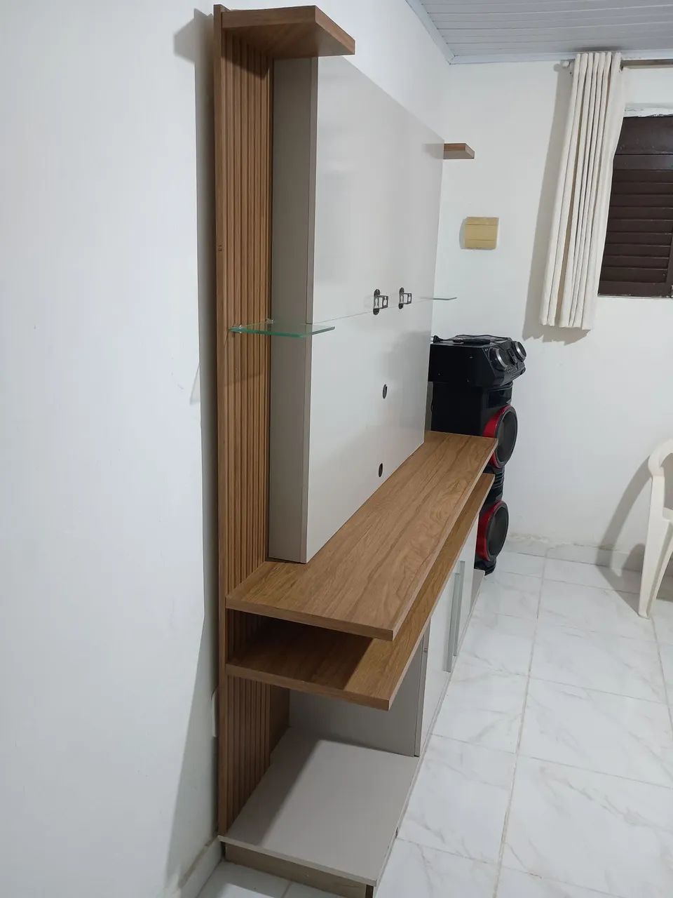 Rack painel semi-novo suporta TV até 60 polegadas - Foto 2