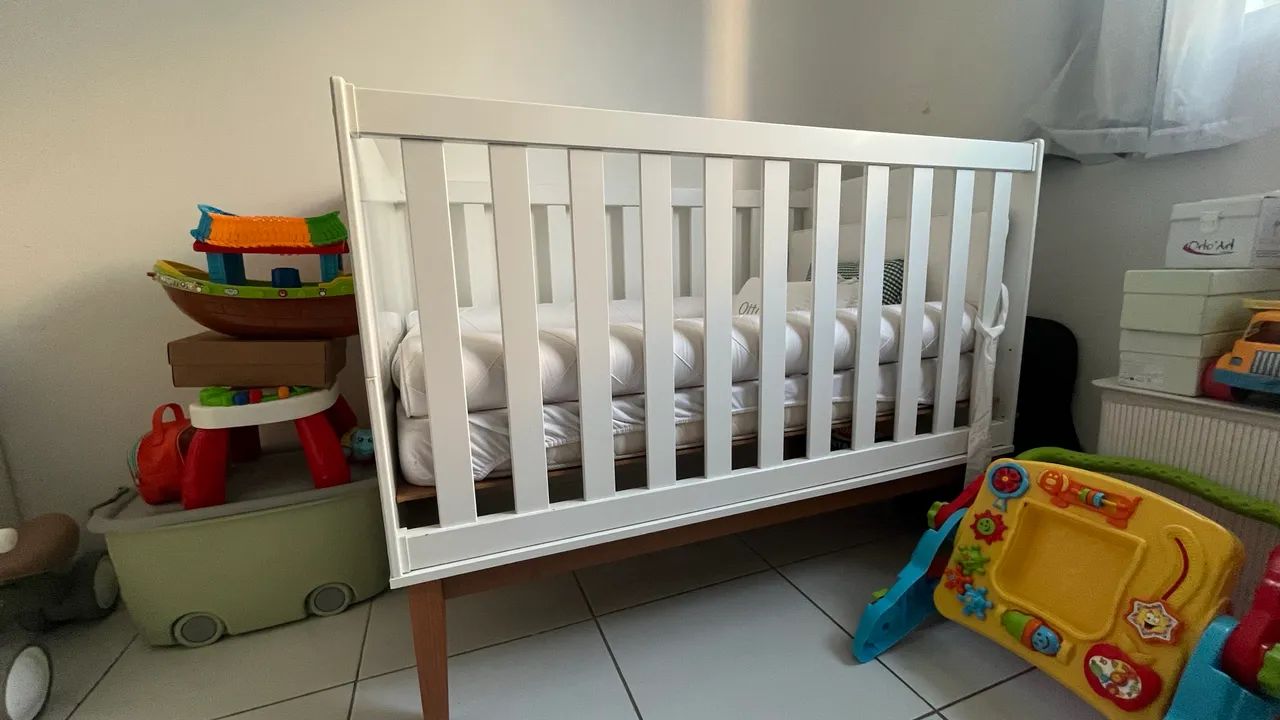 Berço e Cômoda Matic - BRANCO SOFT / ECO WOOD - Foto 3