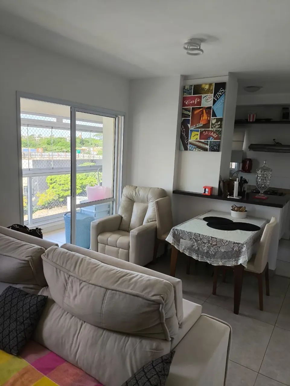Apartamento venda e locação 73 metros 2 quartos sendo 1 suite 2 vagas Talipo Mansões Santo - Foto 3