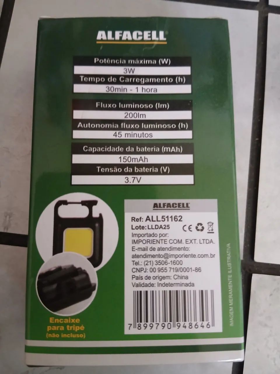 LANTERNA RECARREGÁVEL CHAVEIRO E ABRIDOR DE GARRAFA - Foto 2