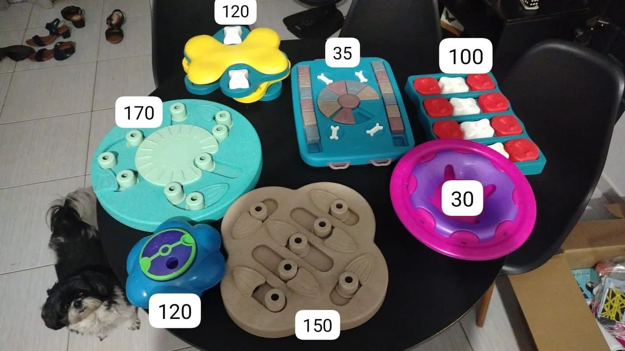 Tabuleiros interativos pet