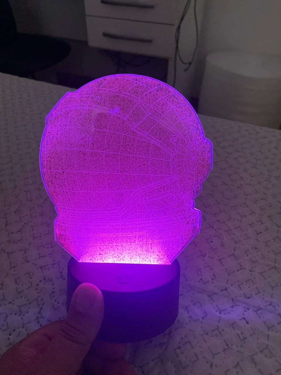 Luminária de ilusão 3D USB  - Foto 2