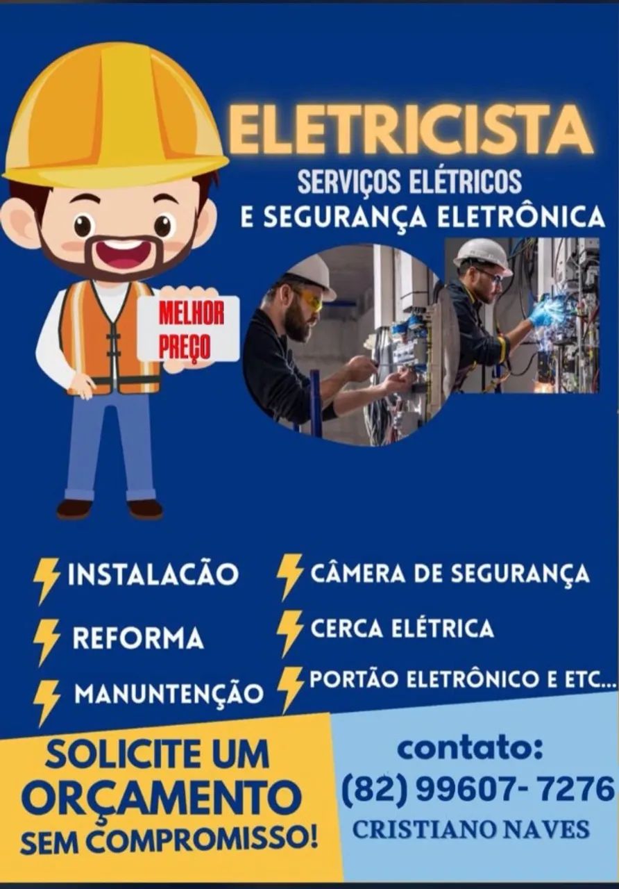  SERVIÇOS ELÉTRICOS E SEGURANÇA ELETRÔNICA! 