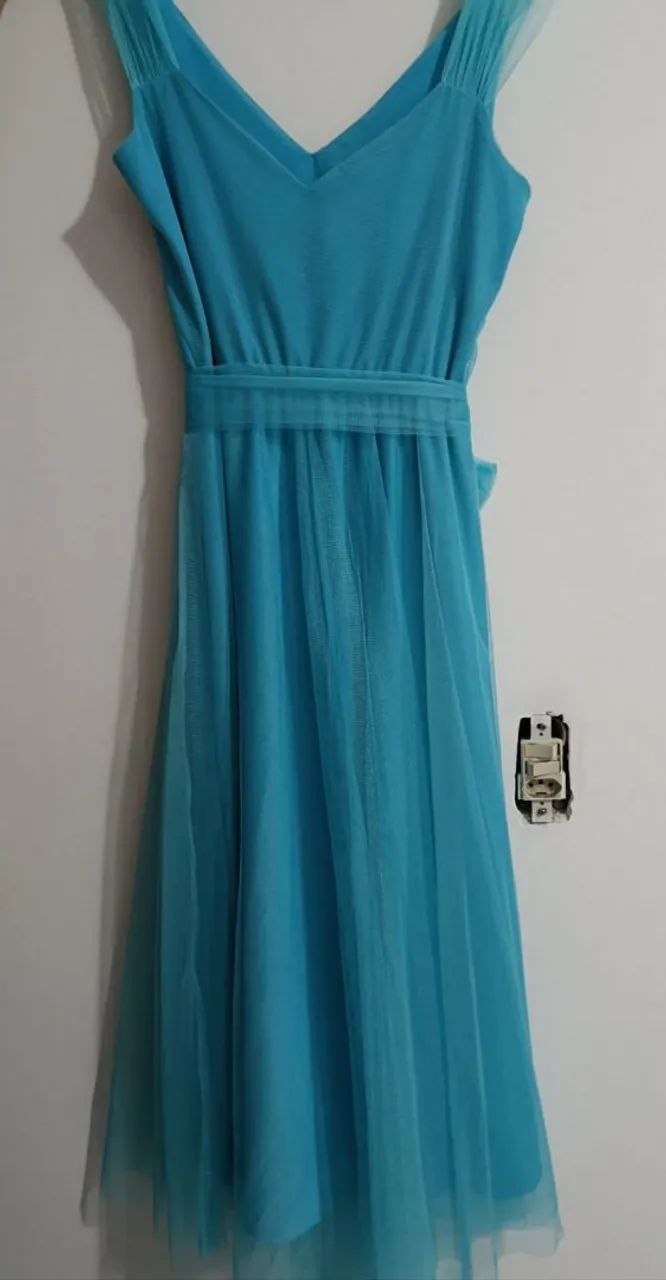 Vestido de festa azul claro - Foto 3