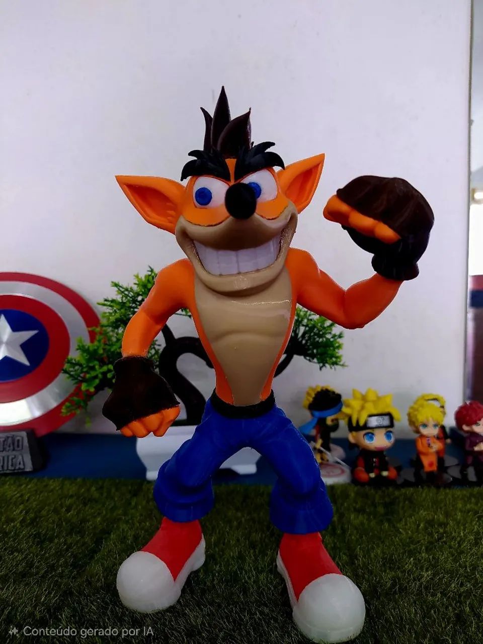 Action Figure Crash Bandicoot em 3D - Foto 3
