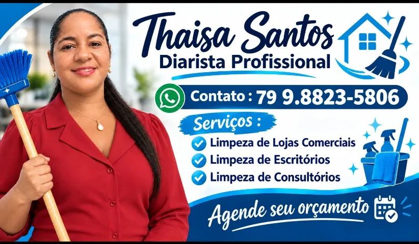Estou disponível pra diárias 