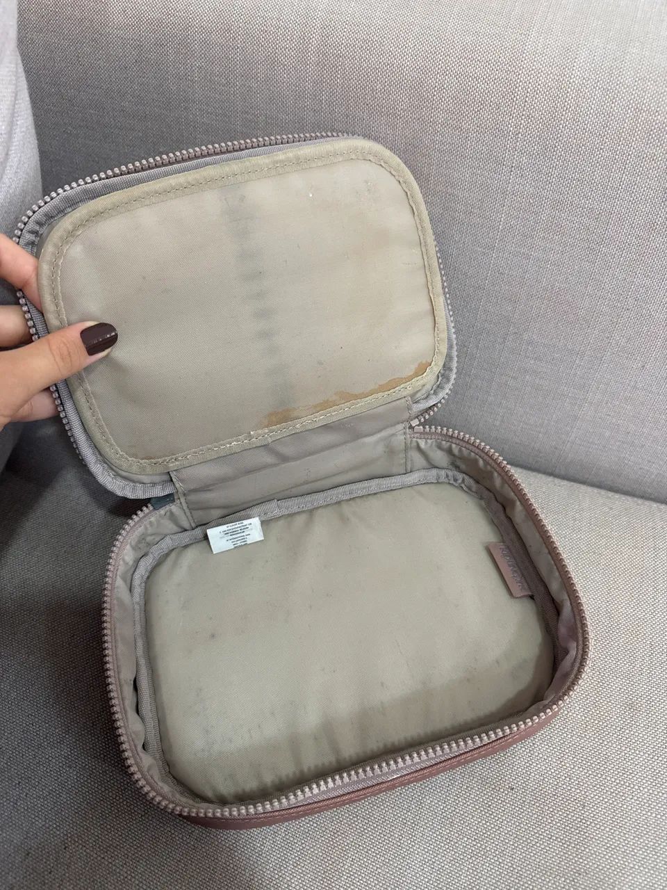 estojo da kipling rose gold - Foto 3