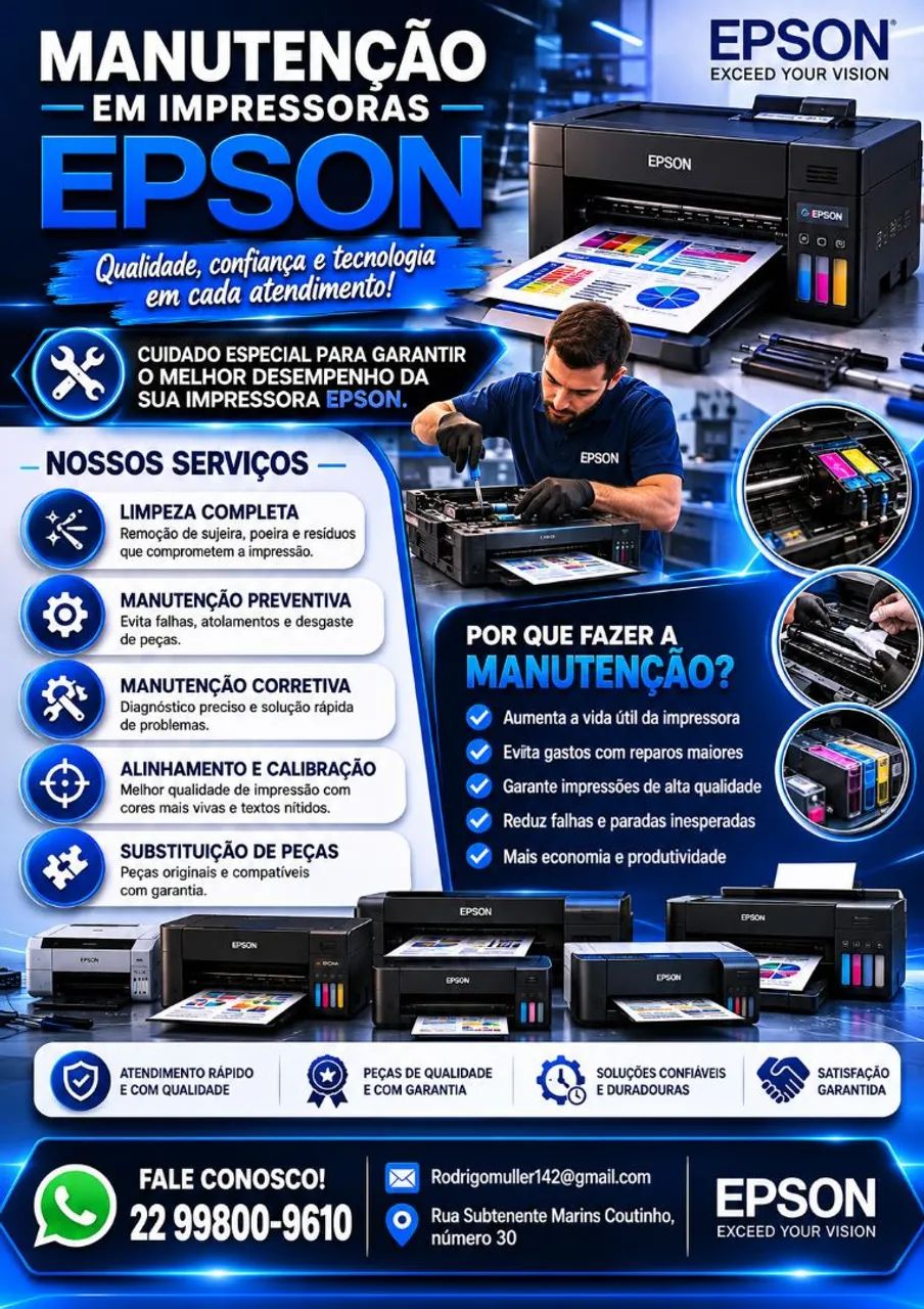 Serviço de manutenção em impressoras 