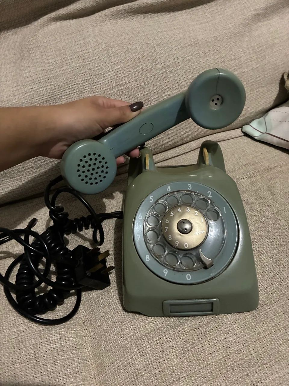 Telefone Antigo de Disco Ericsson Original - Década de 70/80