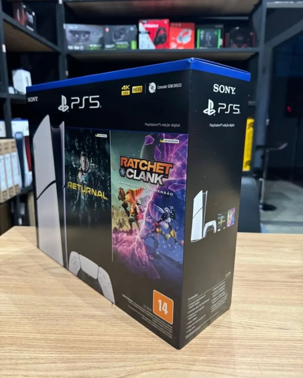 PlayStation5 Slim na caixa 