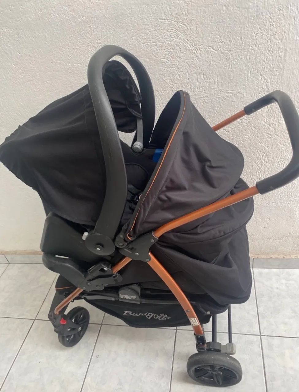 Carrinho De Bebê BURIGOTO +bebe conforto + Base  - Foto 4