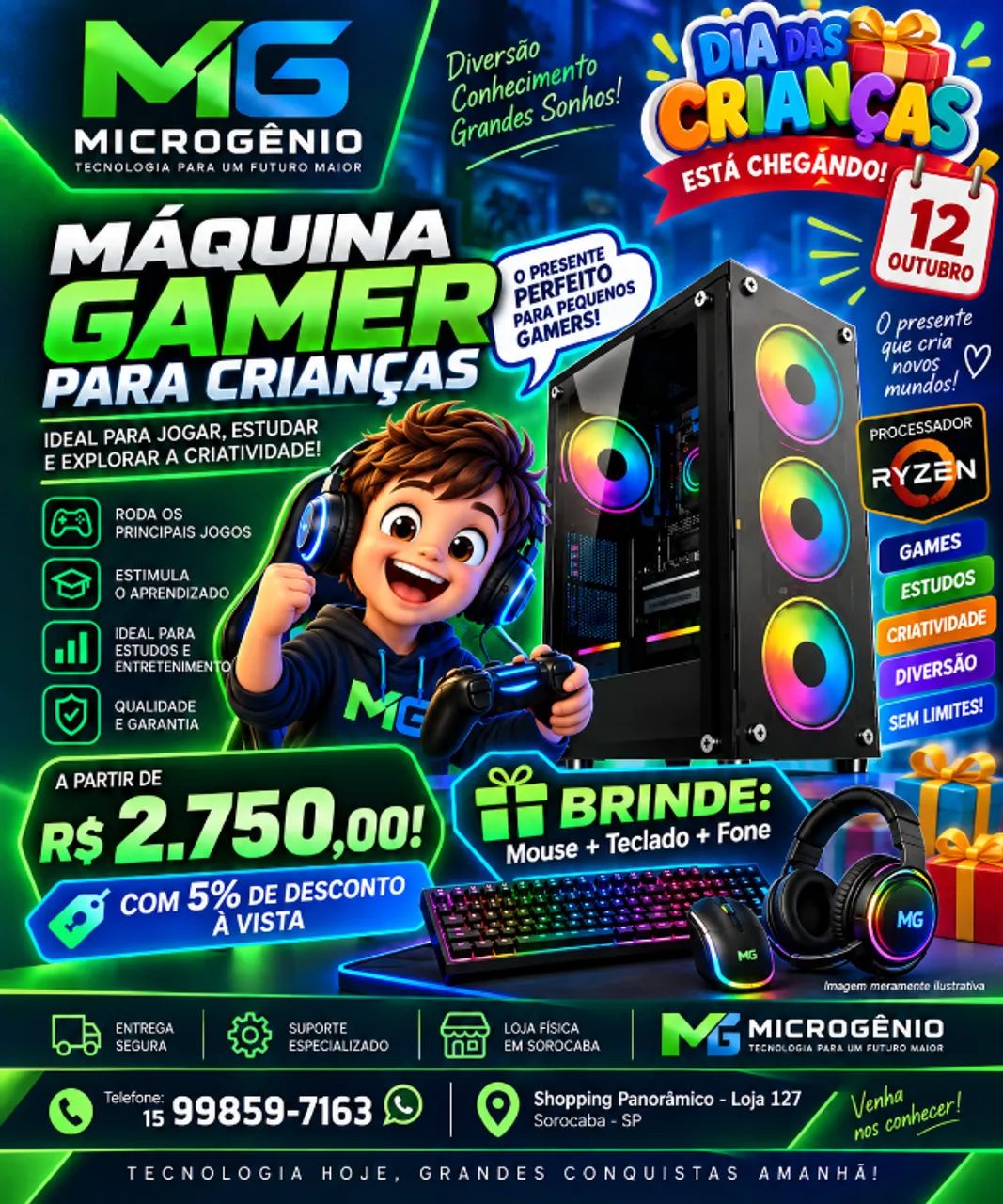 Micro Gamer P/ Crianças
