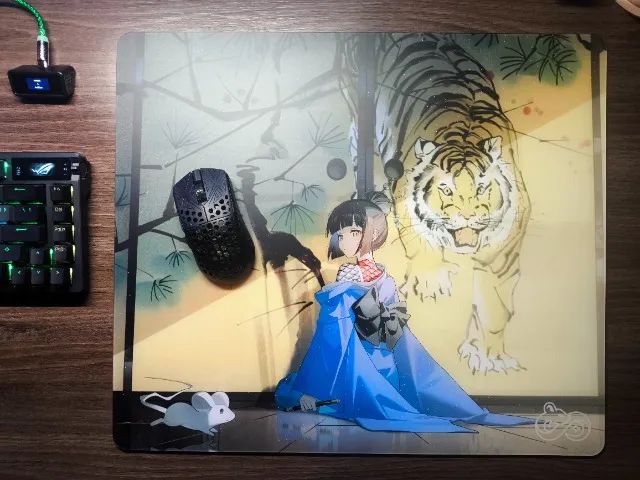 Mousepad de vidro Infinitymice Tora 490mm x 420mm Control