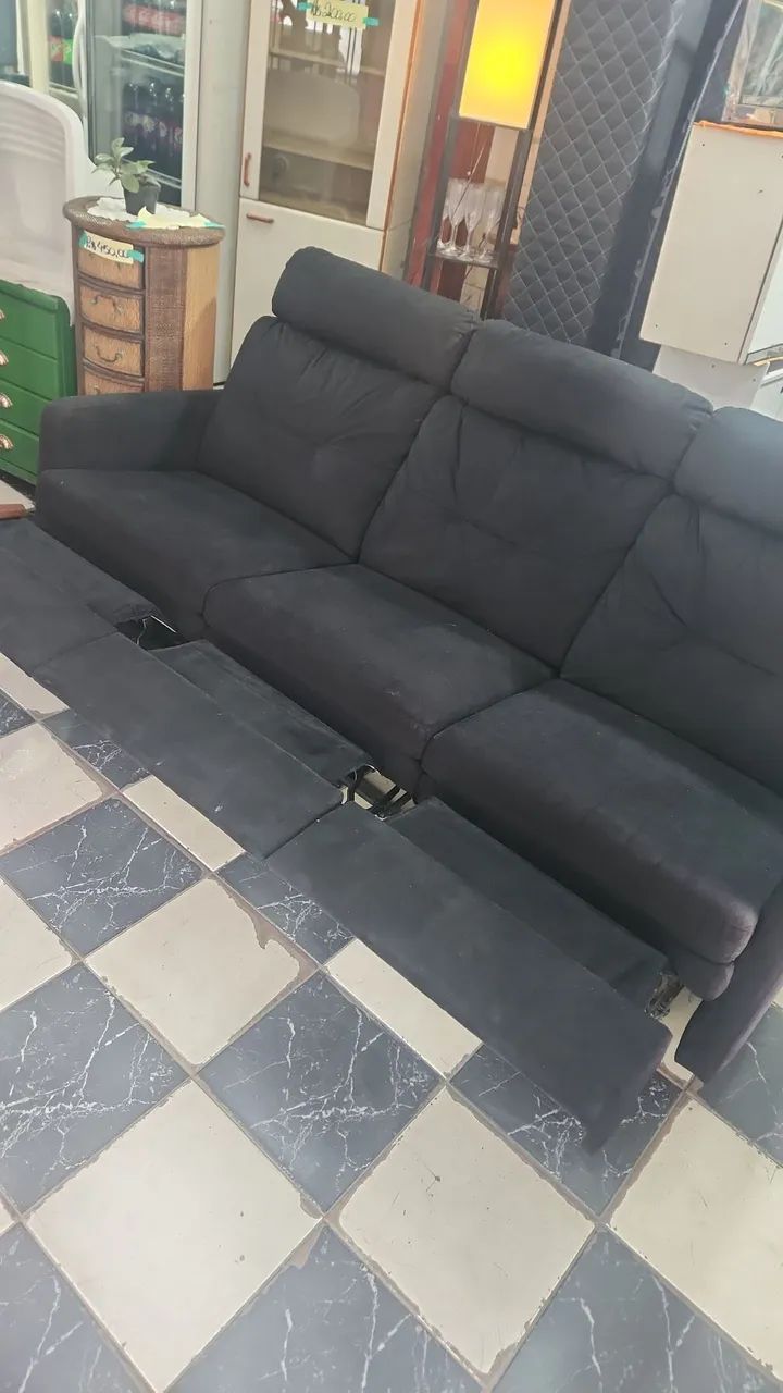 Sofá reclináveis tipo cinema 3 lugares - Foto 2