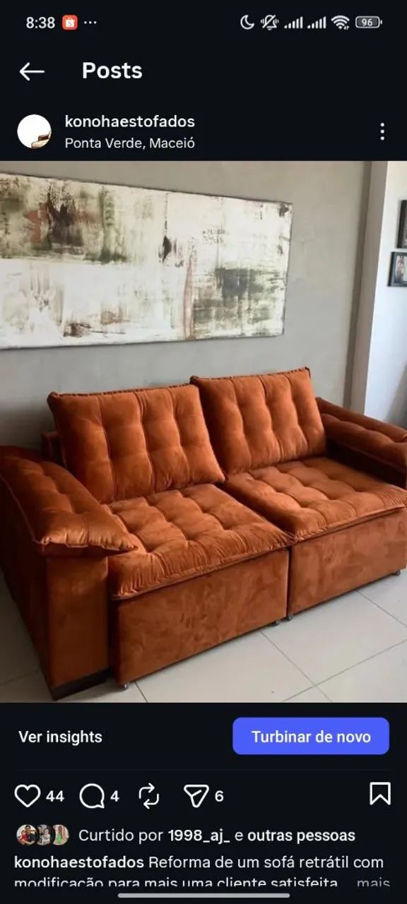 Reforma e fabricação de sofás  - Foto 4