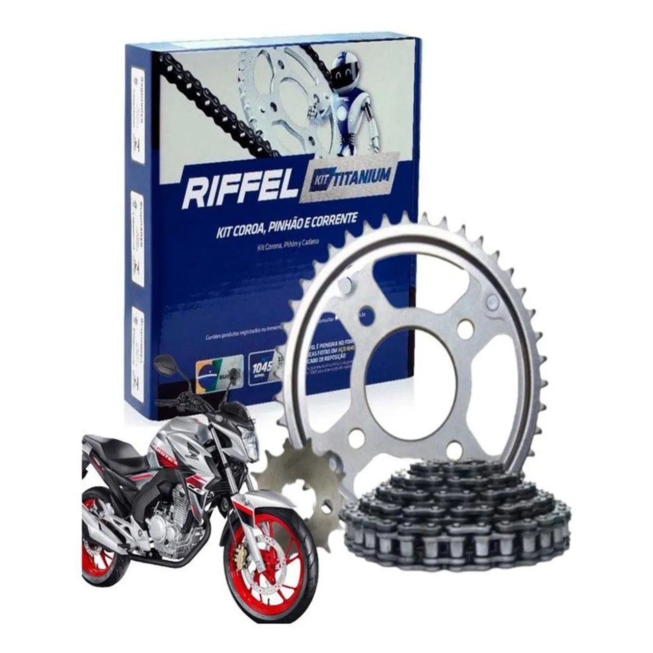 Kit relação CB250F ($99,99)