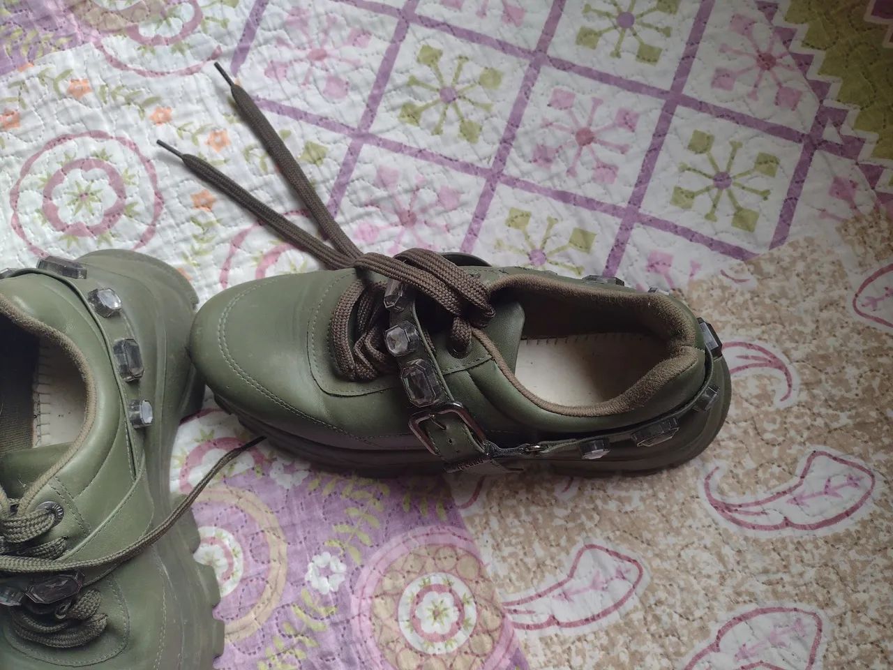 Tênis Vizzano verde - Foto 3